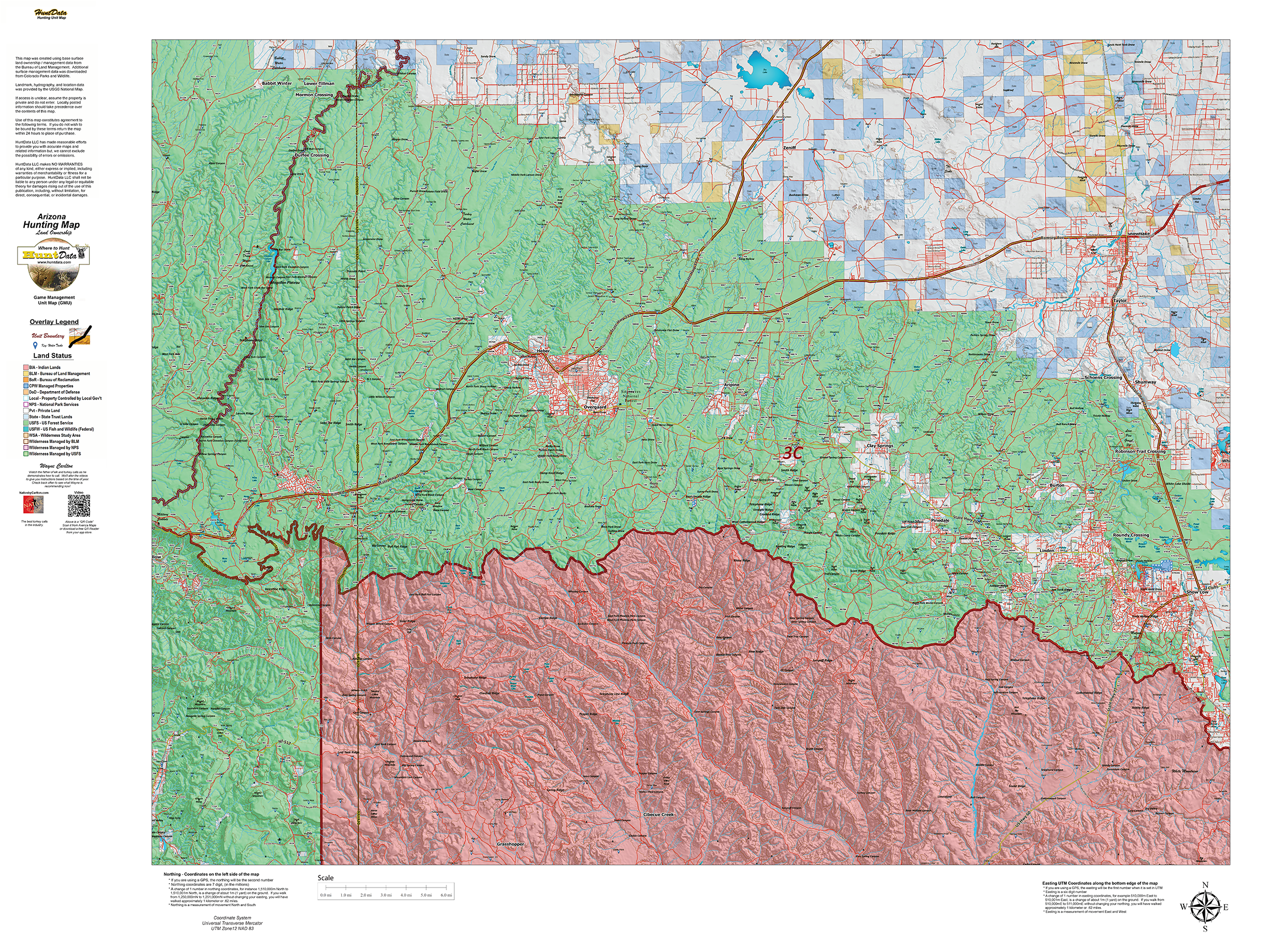 Arizona Land Ownership Unit Map