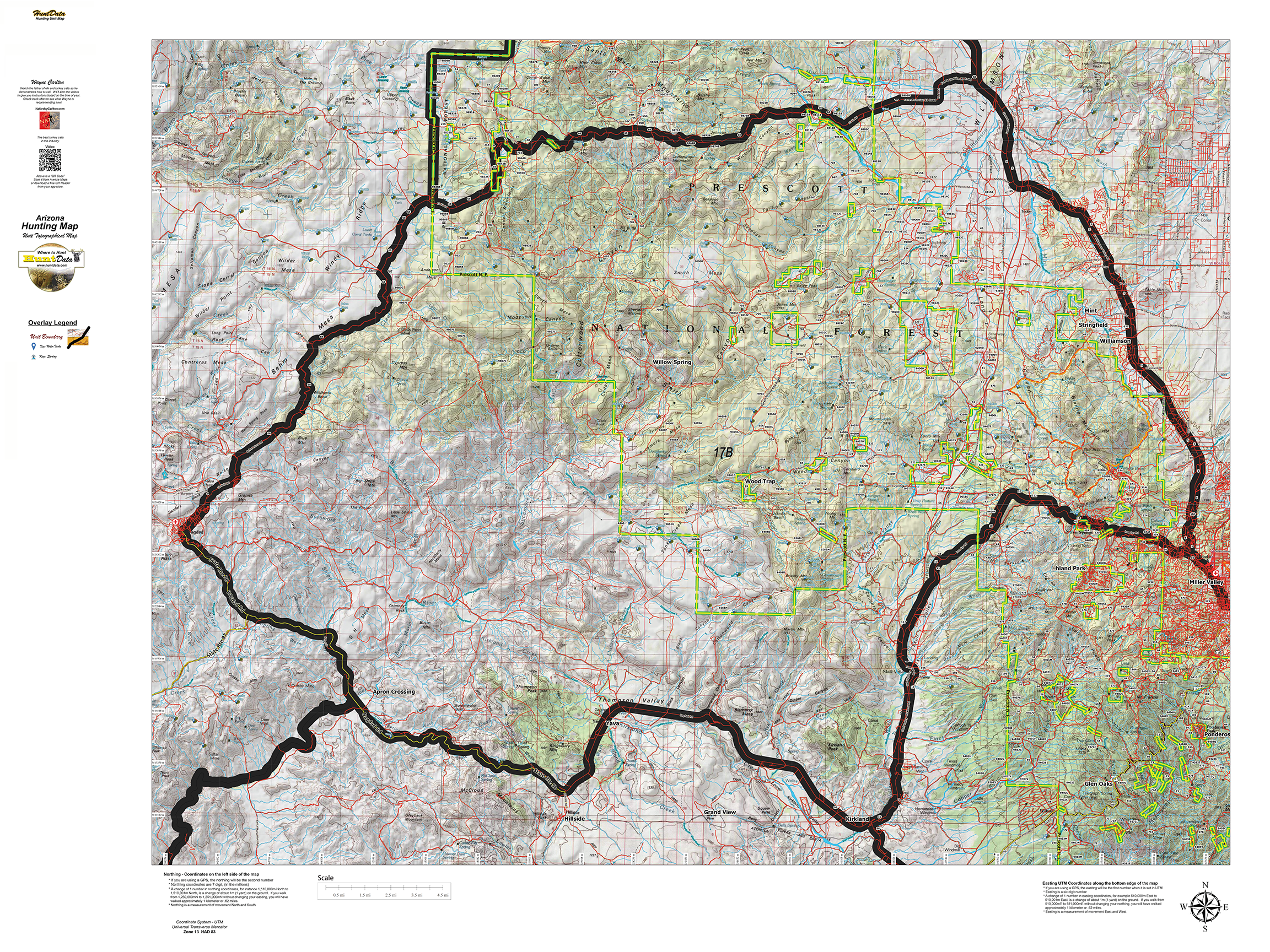Arizona Topographical Map