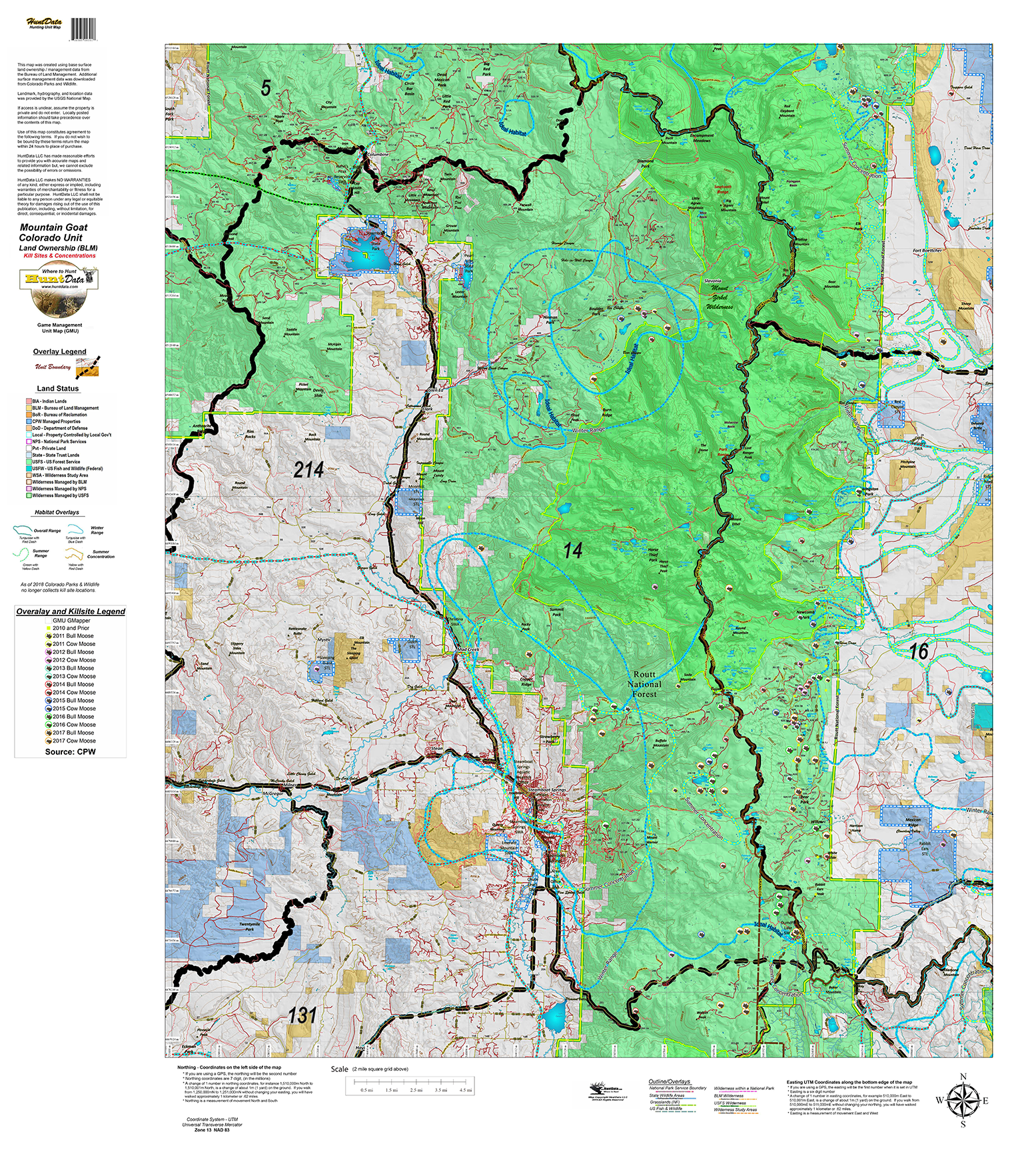 Moose Kill Site, Concentration, Land Ownership