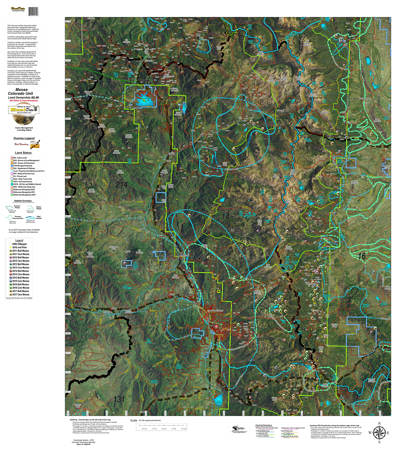 Moose Kill Site, Concentration on Satellite