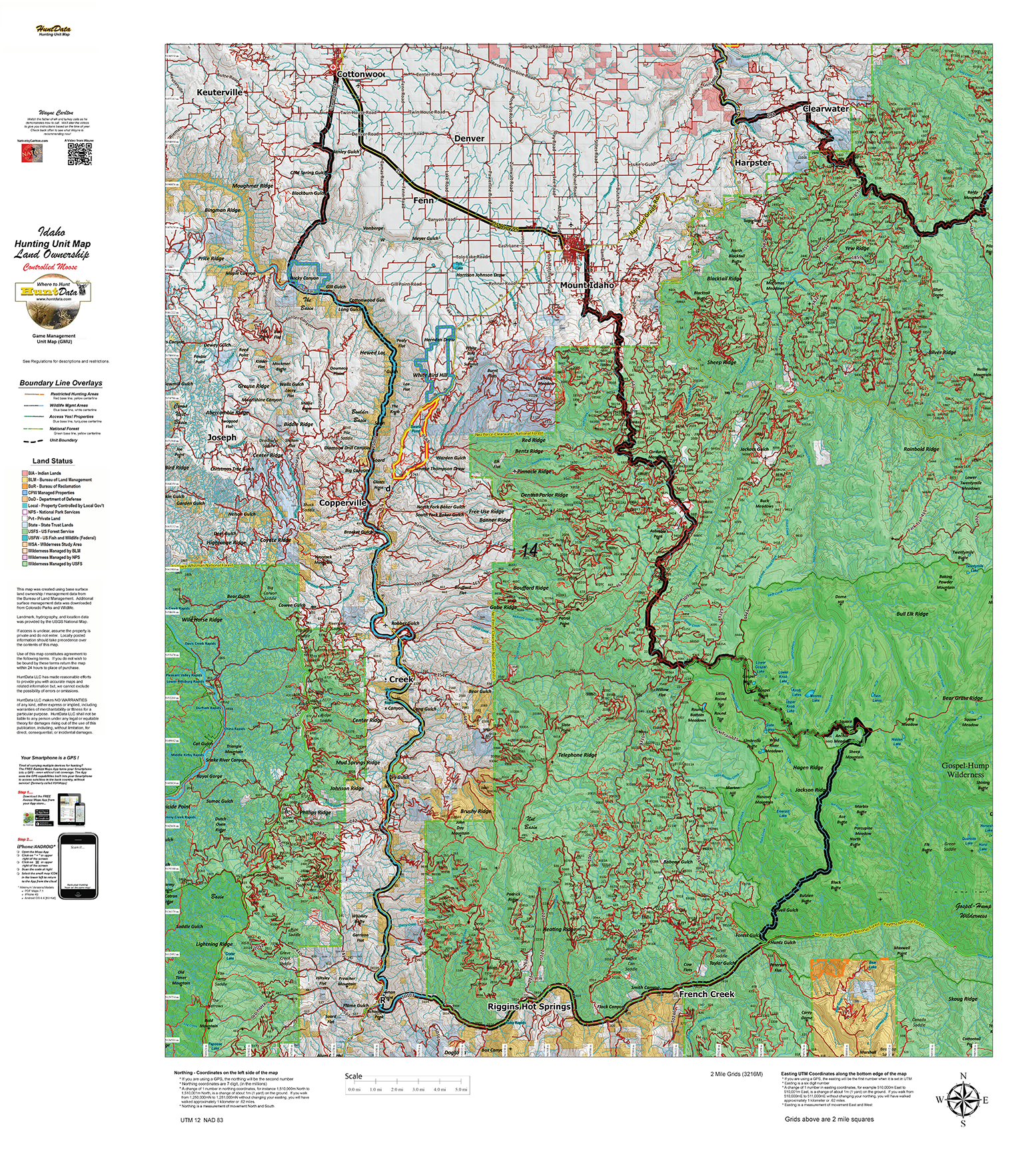 Idaho Moose Unit Maps