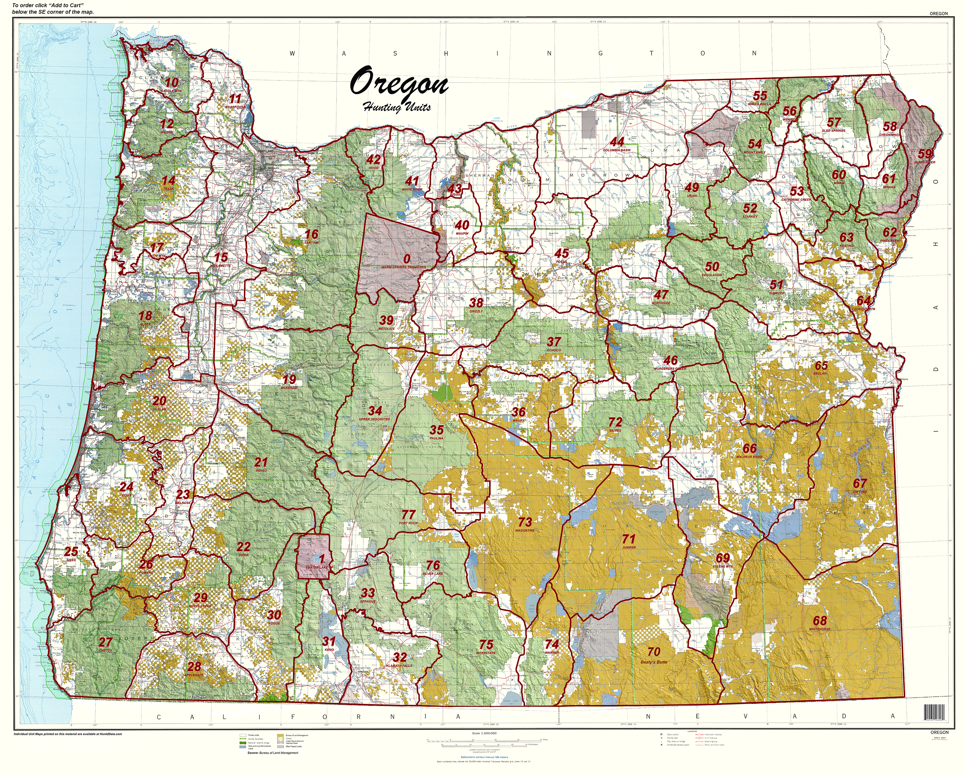 Oregon Statewide Unit Map