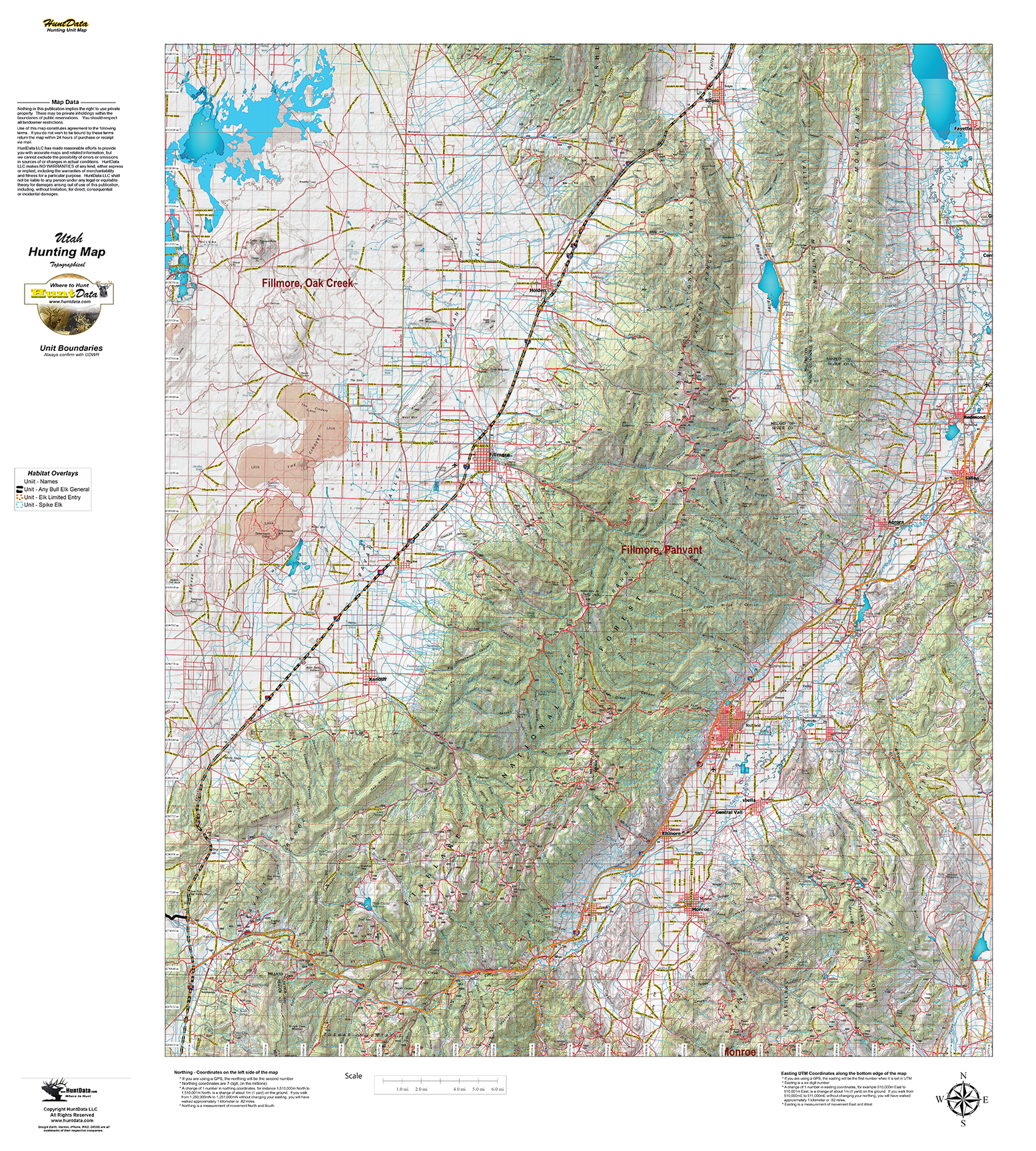 UT Elk Topographical Unit Map