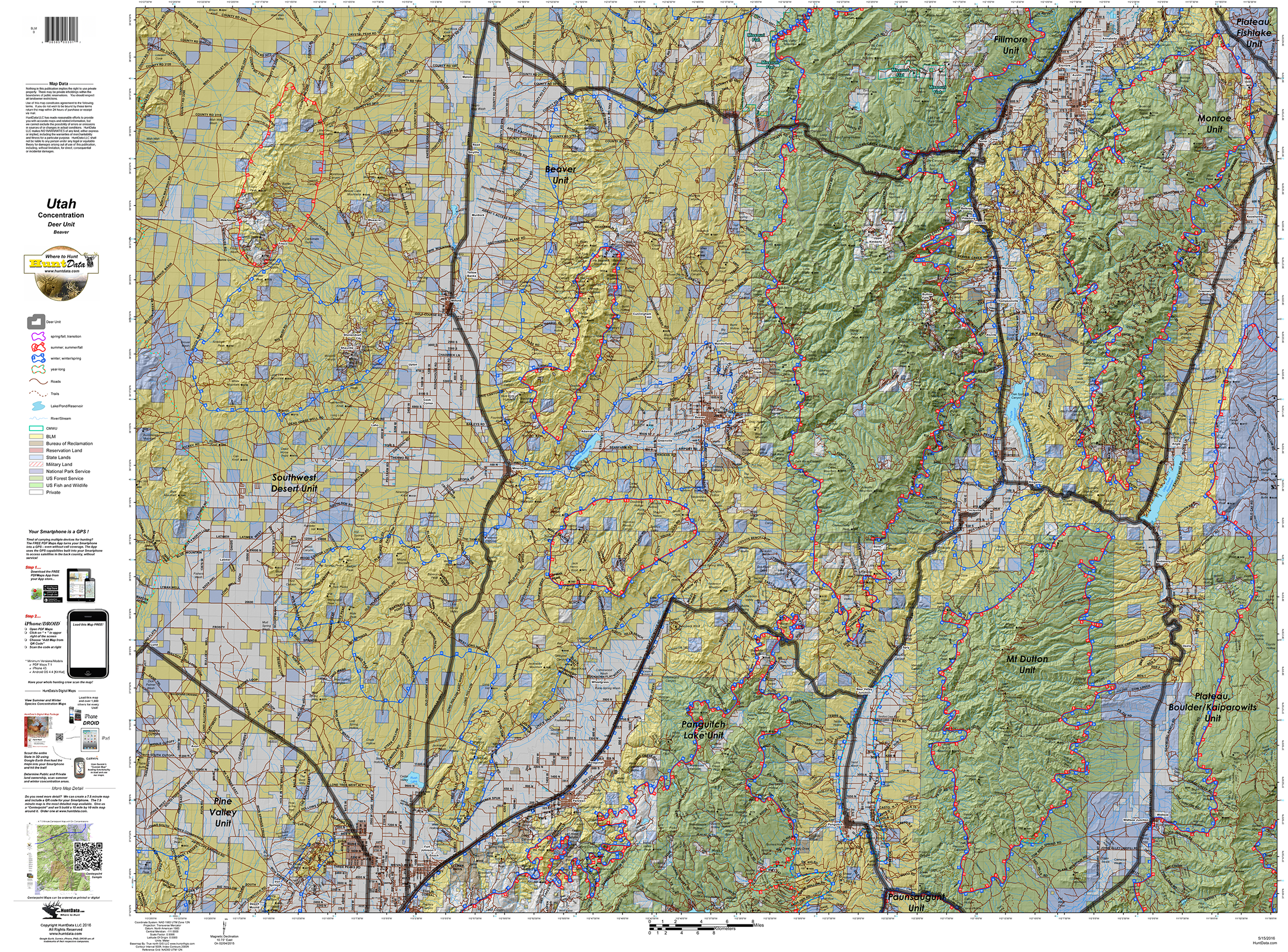 Hybrid! Mule Deer Land Ownership AND habitat on one map