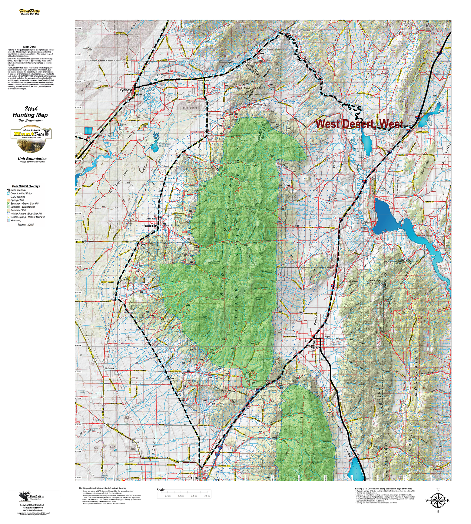 UT Mule Deer Habitat Unit Maps