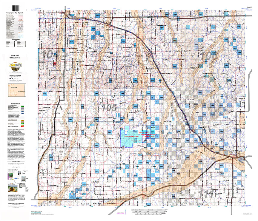 Custom Colorado Whitetail Deer Concentration Maps