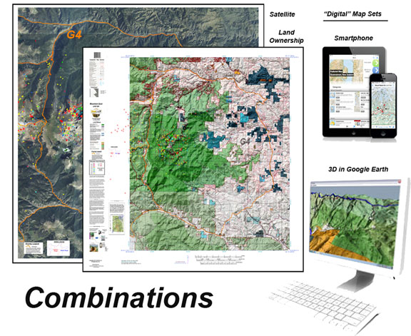 COMBO Special!  Printed Map and 3D Software Combo!